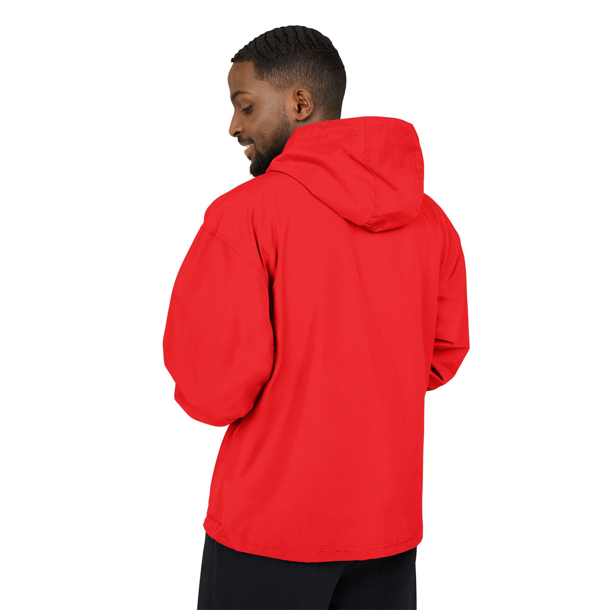 Champion Packable Anorak Jacket — Distressed Logo Chest Pocket