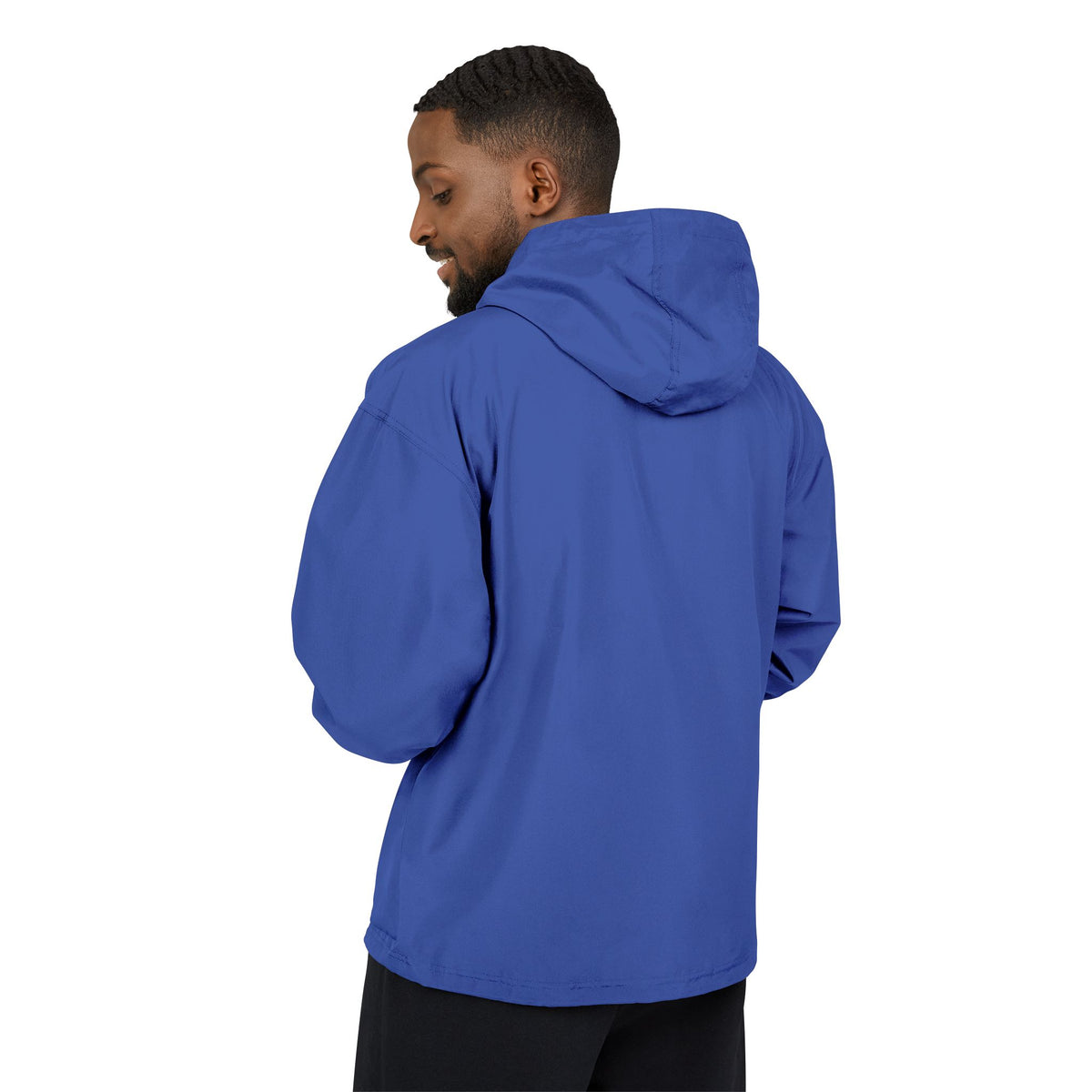 Champion Packable Anorak Jacket — Distressed Logo Chest Pocket