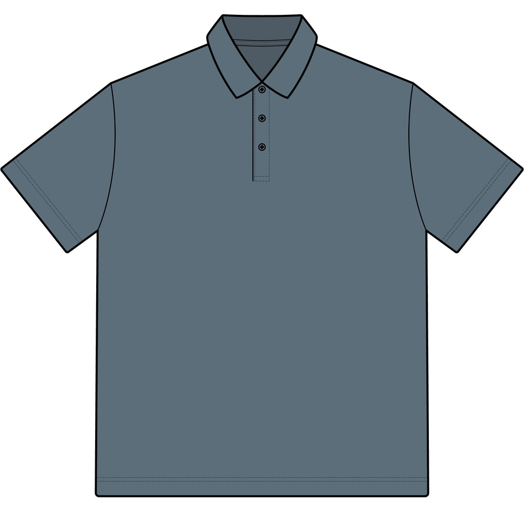 Men’s Stretch Heather Polo - Subtle Left Chest Logo, Performance Golf & Work Shirt