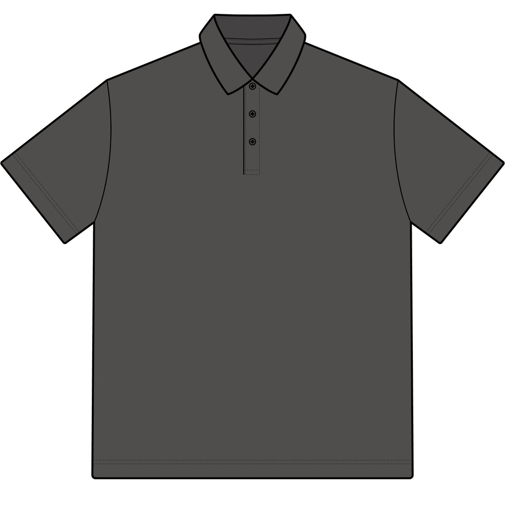Men’s Stretch Heather Polo - Subtle Left Chest Logo, Performance Golf & Work Shirt