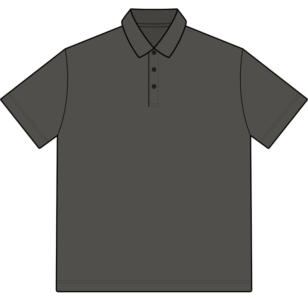 Men’s Stretch Heather Polo - Subtle Left Chest Logo, Performance Golf & Work Shirt