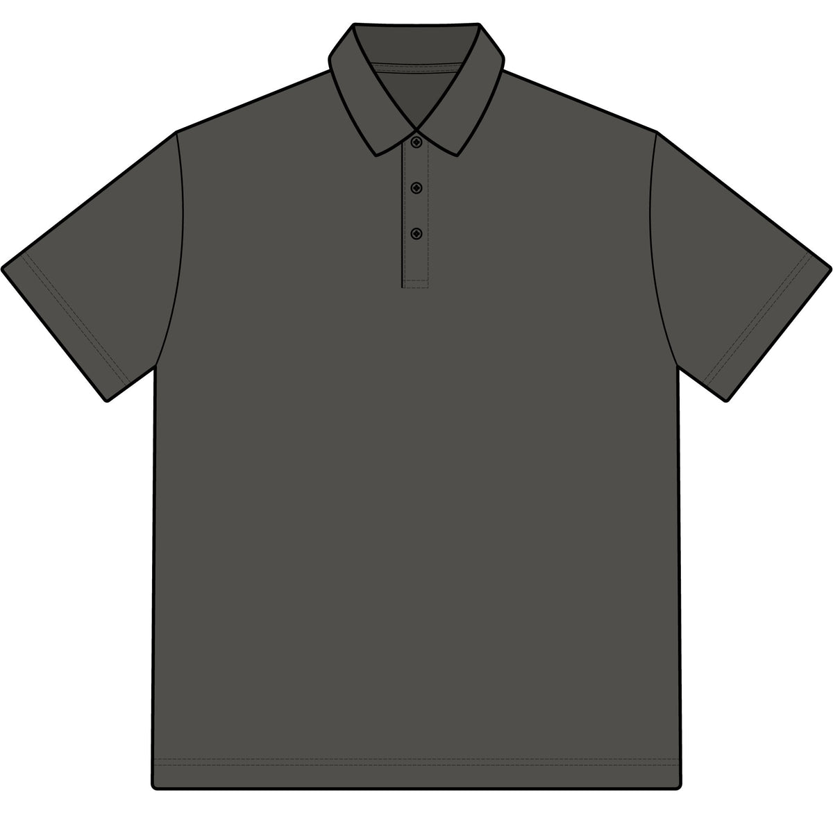Men’s Stretch Heather Polo - Subtle Left Chest Logo, Performance Golf & Work Shirt