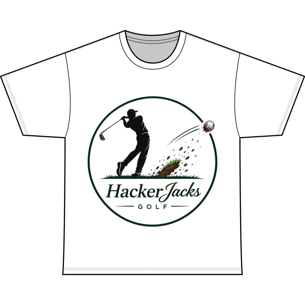 HackerJacks Golf Tee — Men's Golf Shirt with Swing Logo
