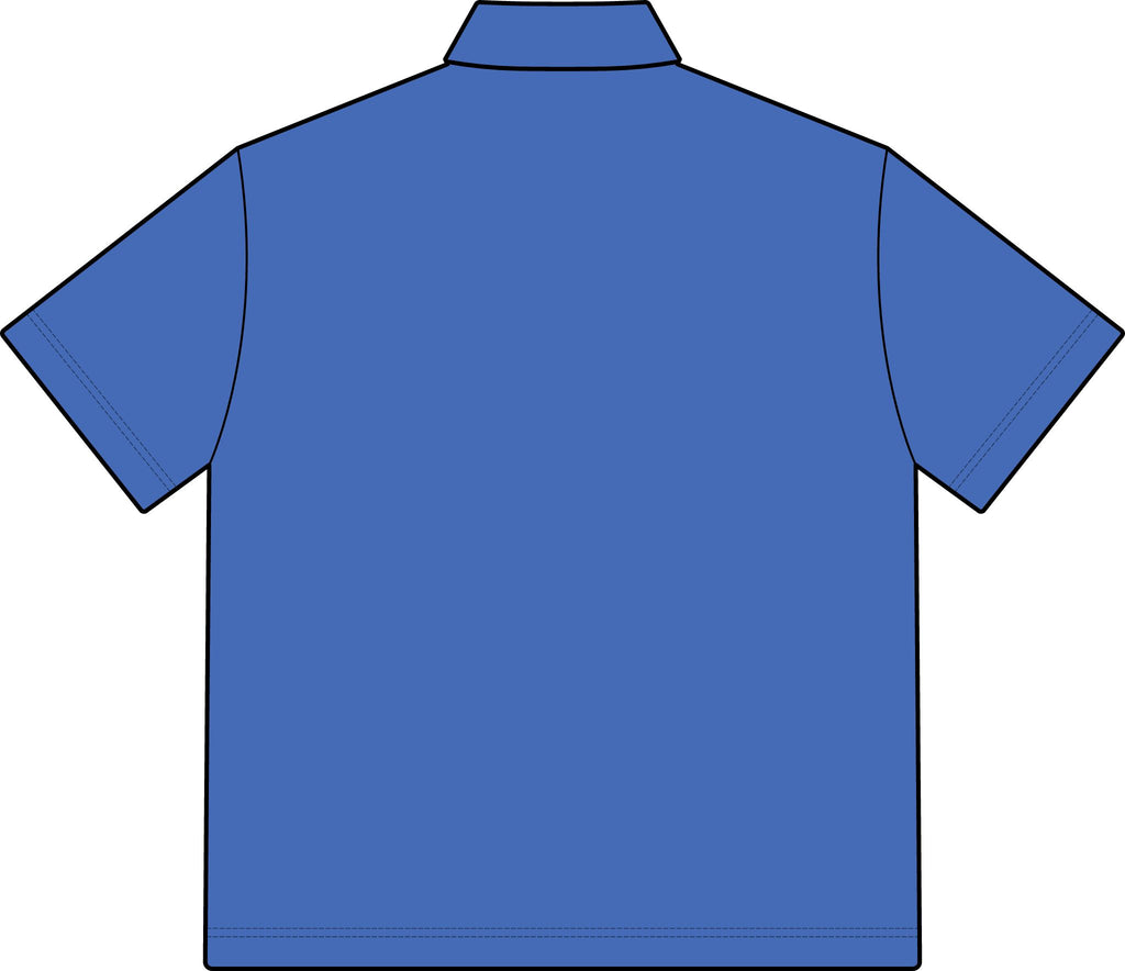 Men's Polo Shirt with Small Left Chest Shark Logo — Casual Nautical Work Polo
