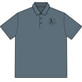 Men’s Stretch Heather Polo - Subtle Left Chest Logo, Performance Golf & Work Shirt