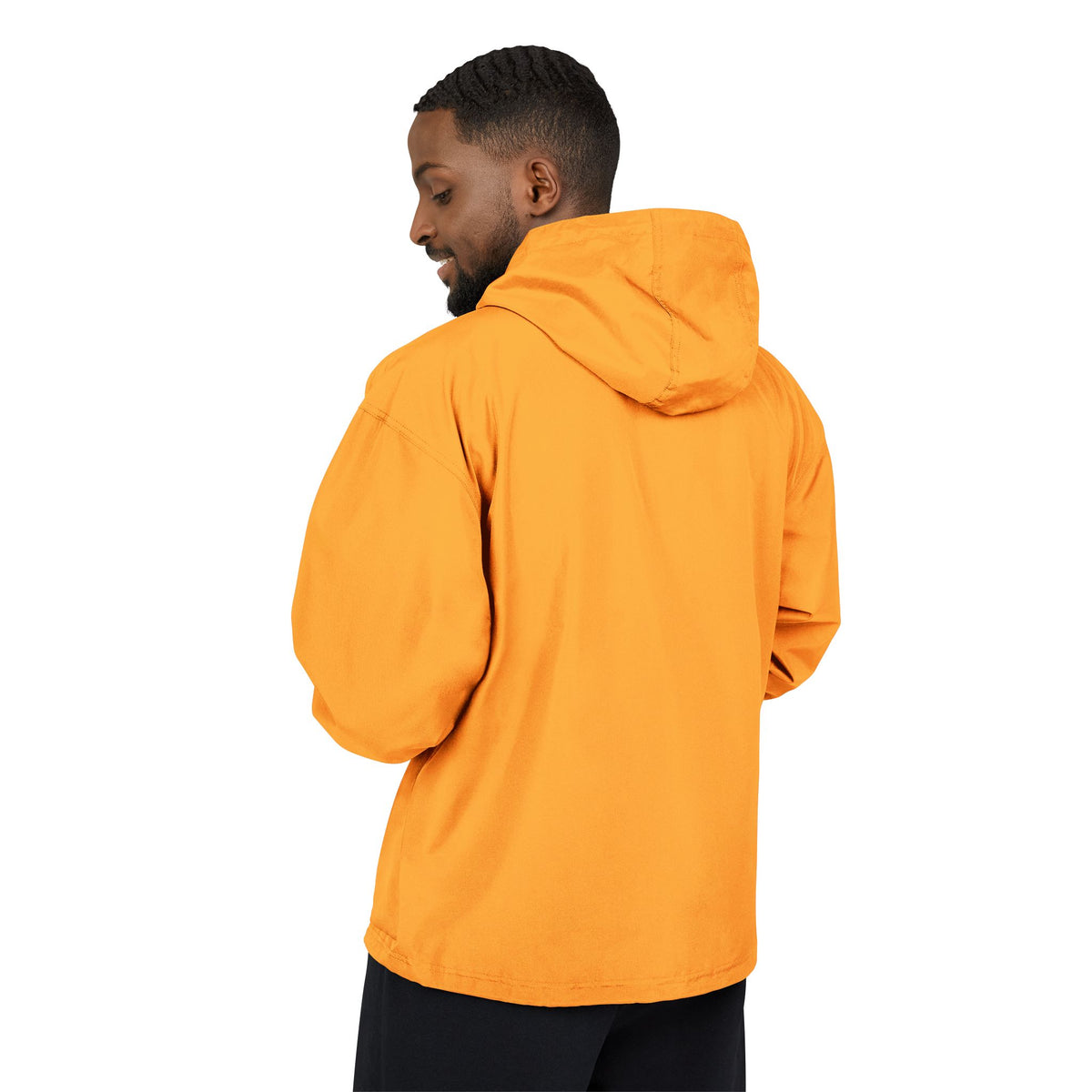 Champion Packable Anorak Jacket — Distressed Logo Chest Pocket