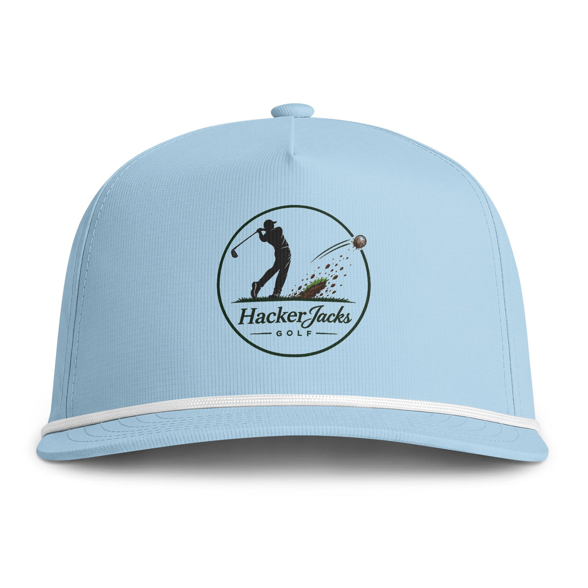 Sunwashed Rope Cap – Hacker Jacks Golf Vintage Logo Hat