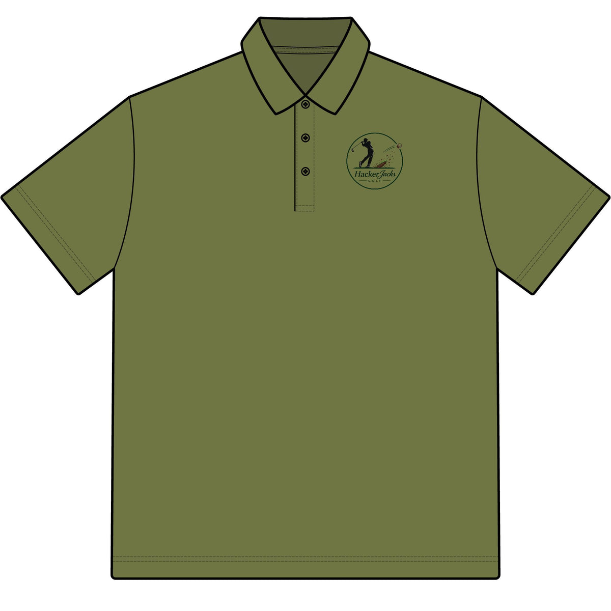 Chad Polo Embroidered Golf Logo Polo Shirt